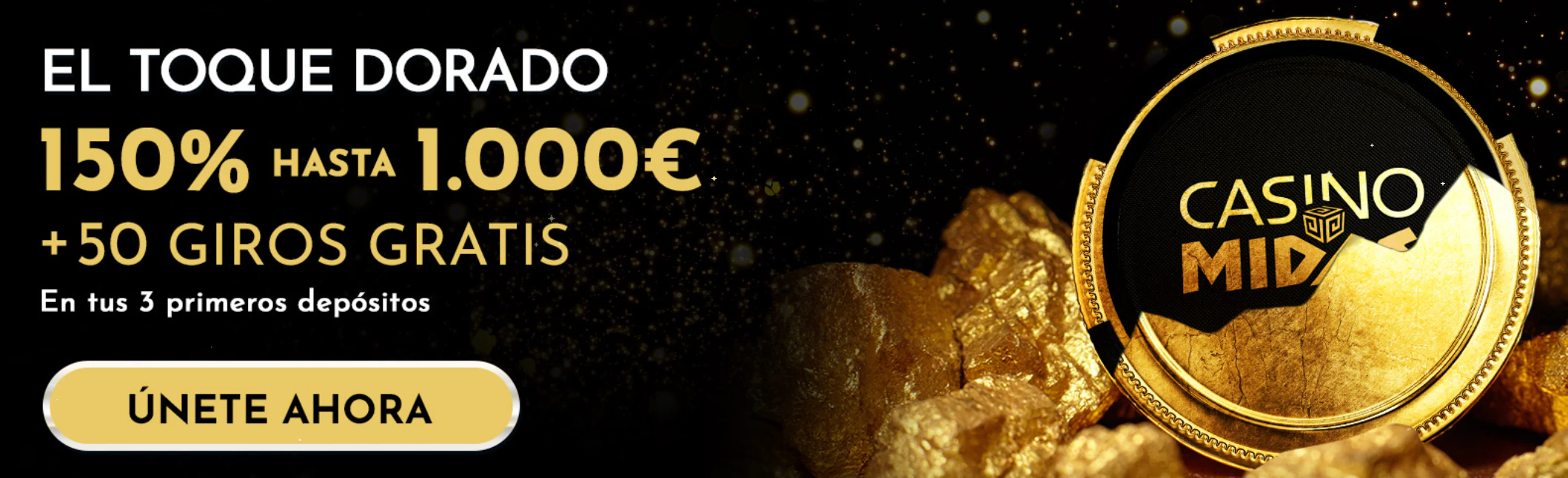 Bono de bienvenida de Midas Casino